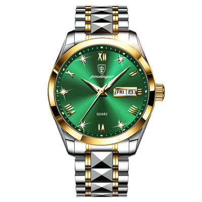 Stainless Steel Quartz Wrist Watch with Case Thickness 13mm Band Length 24cm