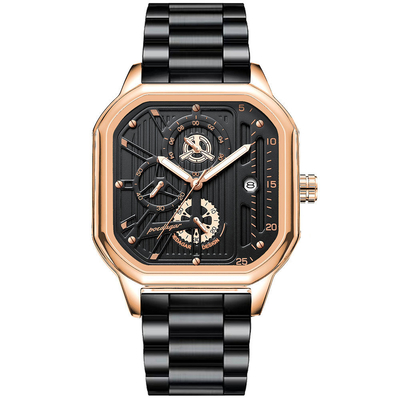 Stainless Steel Quartz Wrist Watch Designed with Pointer Display