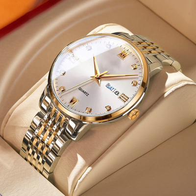 22cm Band Length Alloy Quartz Wrist Watch With Time Display