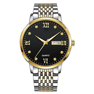 22cm Band Length Alloy Quartz Wrist Watch With Time Display