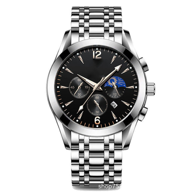 12mm Band Width Alloy Quartz Wrist Watch with 8mm Case Thickness