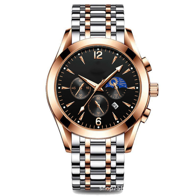 12mm Band Width Alloy Quartz Wrist Watch with 8mm Case Thickness