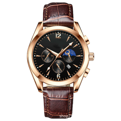 12mm Band Width Alloy Quartz Wrist Watch with 8mm Case Thickness