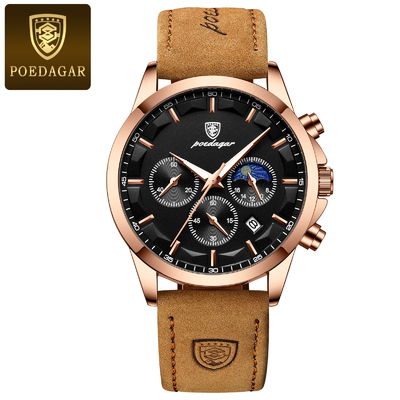 High Performance Belt Watch with Quartz Movement and Water Resistance 30m-50m