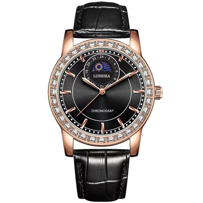 Stainless Steel Bezel Quartz Battery Wristwatches With Customize Dial And Buckle Clasp