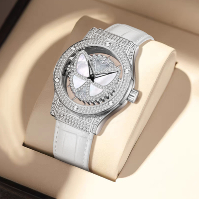 Black Band Quartz Battery Wristwatch featuring Stainless Steel Bezel