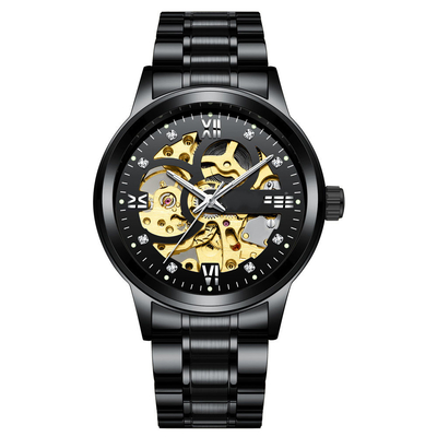 Customization Case Diameter Alloy Quartz Wrist Watch Time Display Quartz Movement