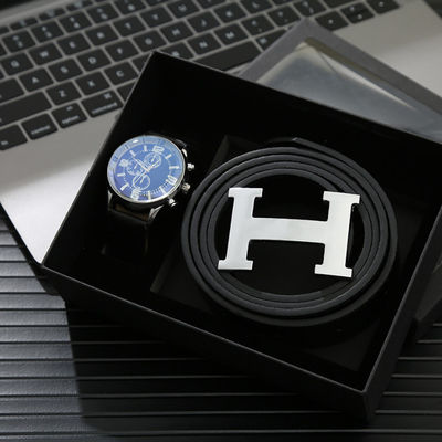 OEM Wallet And Watch Set For Him Alloy And Leather Material Multiapplication