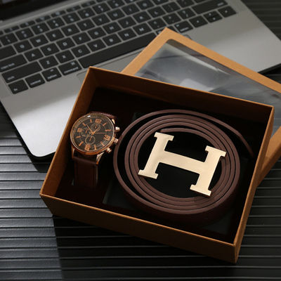 OEM Wallet And Watch Set For Him Alloy And Leather Material Multiapplication