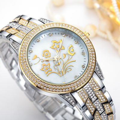 10bar Waterproof Silver Diamond Watch Womens , PC21 White Gold Diamond Watch