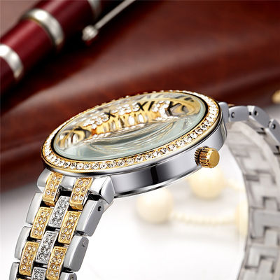 10bar Waterproof Silver Diamond Watch Womens , PC21 White Gold Diamond Watch