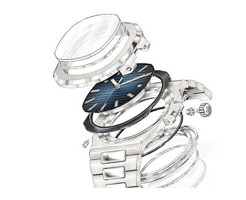 Laipute Alloy Quartz Wrist Watch , SS316L Minimalist Stainless Steel Watch