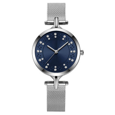 3ATM Waterproof Genuine Diamond Quartz Watch Vacuum Electroplating Skinfriendly
