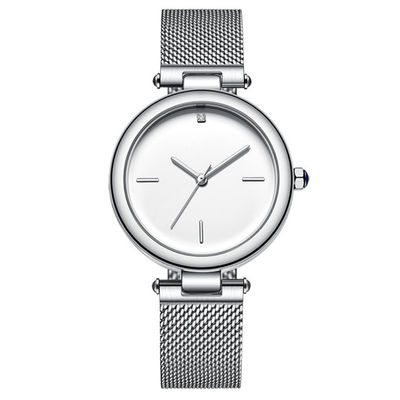 Encrusted Genuine Diamond Quartz Watch Wearproof Corrosionproof