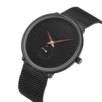 PE45 Movt Alloy Quartz Wrist Watch , Scratchproof 316l Stainless Steel Watch