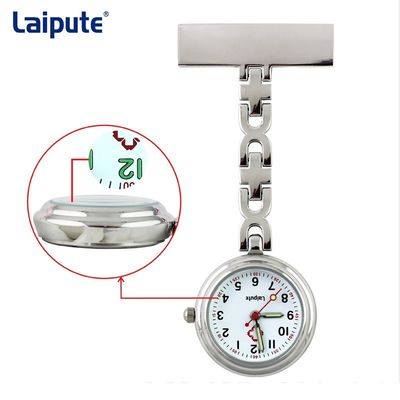 Alloy Fob Watch For Nurses , 3ATM Waterproof Pocket Fob Watches