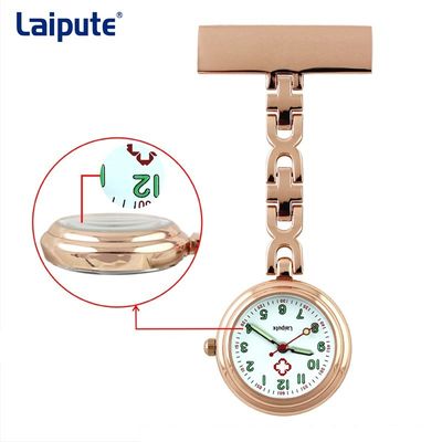 Alloy Fob Watch For Nurses , 3ATM Waterproof Pocket Fob Watches