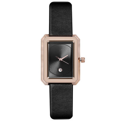 Nonscale Women'S Leather Wrist Watch 30mm Alloy Material ROHS Approved