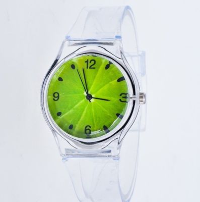 Plastic Sport Watch Transparent Strap 40mm Dial ODM Available