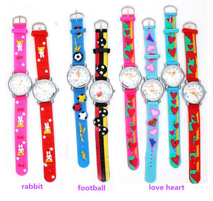Multipattern Quartz Kids Watch 14mm Thickness OEM Available