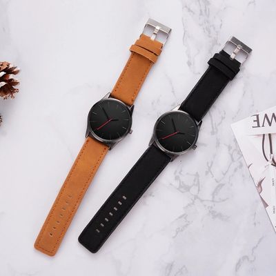 Personalized Watches For Men leather Band 52g Weight Round Crown type