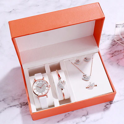 Wearresistant Ladies Watch Gift Box Set Antiscratch Electroplated