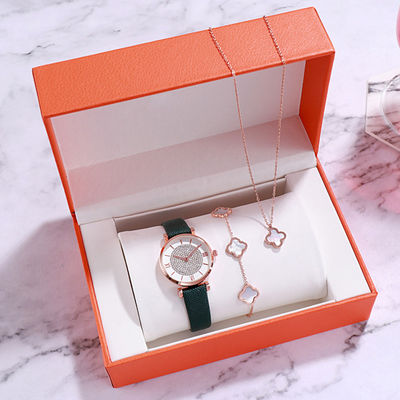 Wearresistant Ladies Watch Gift Box Set Antiscratch Electroplated