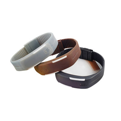 Unisex Analog Digital Sports Watch Silicone Strap ODM Digital Wristband Watch