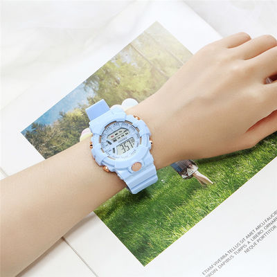 25.5cm Silicone Led Digital Sports Electronic Wristwatch OEM Available
