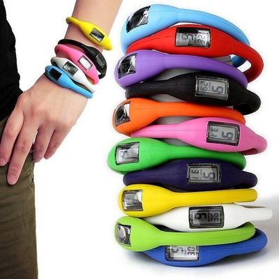 Multiapplication Silicone Digital Watch 3ATM Waterproof Ecofriendly