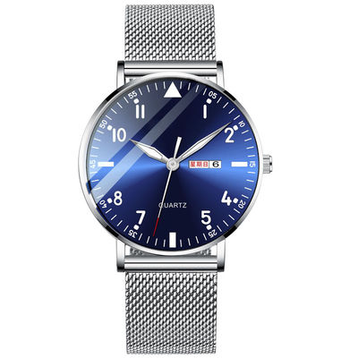 Bilayer Multifunction Watch Stainless Steel Back Bracelet Watch 6mm Thickness
