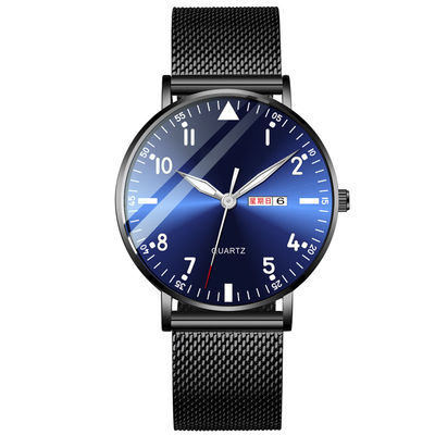 Bilayer Multifunction Watch Stainless Steel Back Bracelet Watch 6mm Thickness