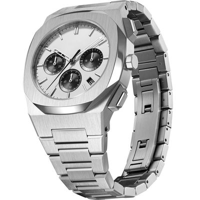 SUS316L Stainless Steel Quartz Wrist Watch Chronograph With SR626SW Battery