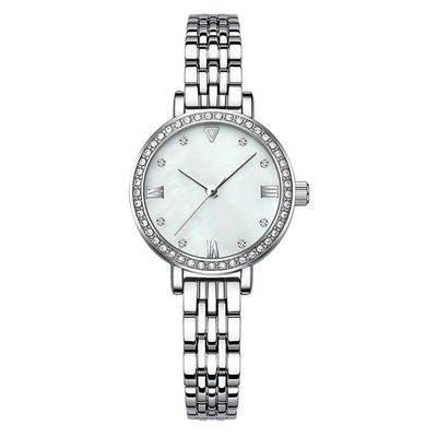 Blue Sandstone Women Quartz Wrist Watch 11mm Thickness 3ATM Antiwater