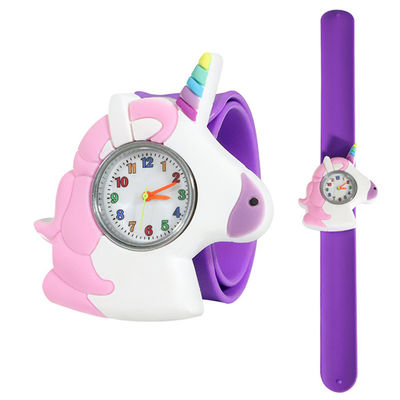 Unicorn Quartz Kids Watch 0.6cm Thickness 3ATM Waterproof Arcylic Material