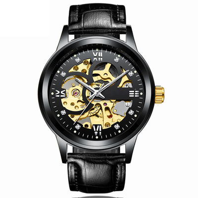 Transparent Diamond Alloy Quartz Wrist Watch Mechanical 100g Weight