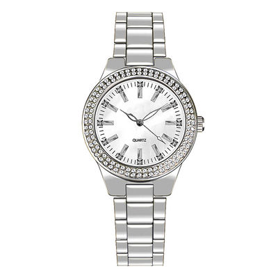 IPG Electroplating Quartz Movt Genuine Diamond Watch 8mm Dial Thickness