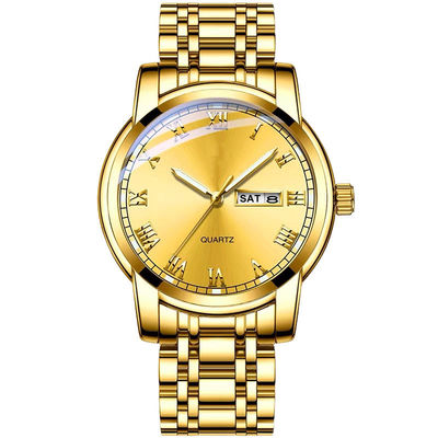 Luxury Quartz Movement Stainless Steel Watch OEM Available 118g