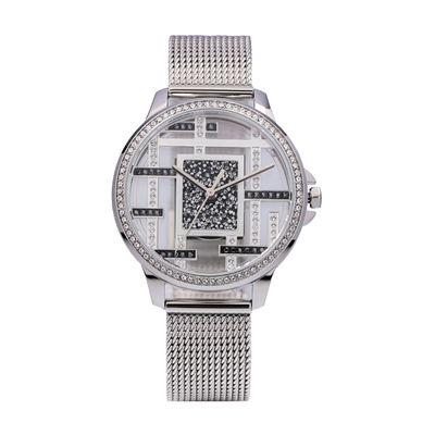 5ATM Waterproof Stainless Steel Quartz Wrist Watch 10.4mm Thickness