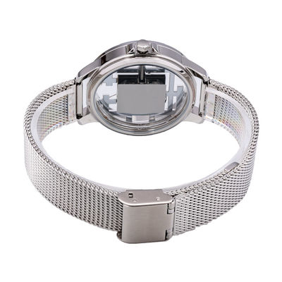 5ATM Waterproof Stainless Steel Quartz Wrist Watch 10.4mm Thickness