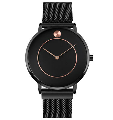 ODM Stainless Steel Quartz Wrist Watch , Stainless Steel Water Resistant Watch