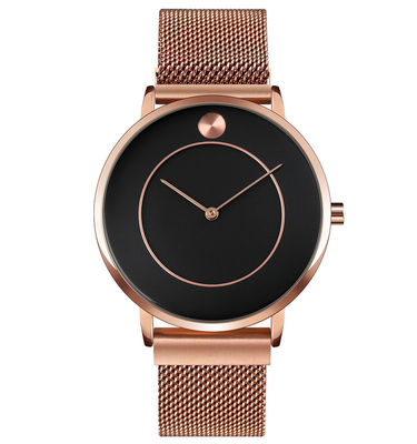 ODM Stainless Steel Quartz Wrist Watch , Stainless Steel Water Resistant Watch