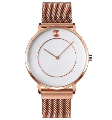 ODM Stainless Steel Quartz Wrist Watch , Stainless Steel Water Resistant Watch
