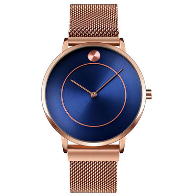ODM Stainless Steel Quartz Wrist Watch , Stainless Steel Water Resistant Watch