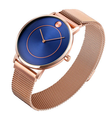 ODM Stainless Steel Quartz Wrist Watch , Stainless Steel Water Resistant Watch