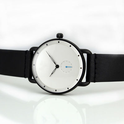 Men'S Fashion Luxury Stainless Steel Quartz Military Sport Leather Band Dial Wrist Watch
