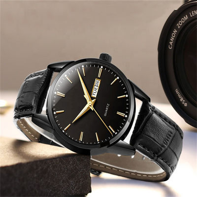 Dual Calendar Temperament Business Double Calendar Watch Men Couple Quartz Watch