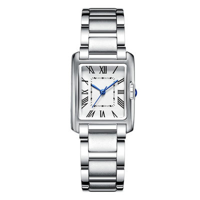 Wearresistant Womens Quartz Watches , Square Quartz Watch 10mm Thickness