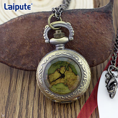 ROHS Approved Vintage Silver Pocket Watch , Luminous Vintage Elgin Pocket Watch