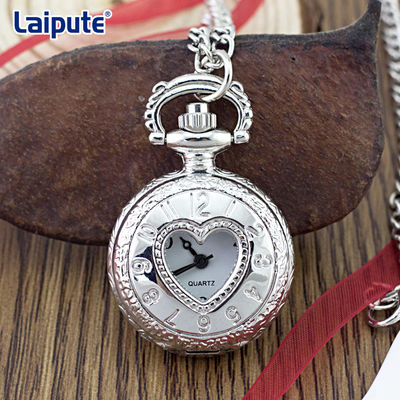 ROHS Approved Vintage Silver Pocket Watch , Luminous Vintage Elgin Pocket Watch